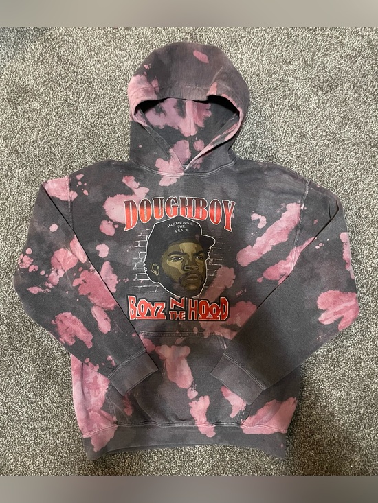 Boyz N The Hood Other - Doughboy Tie-Dye Pullover Hoodie - Pink & Black